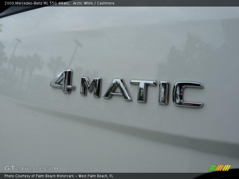 Arctic White / Cashmere 2009 Mercedes-Benz ML 550 4Matic