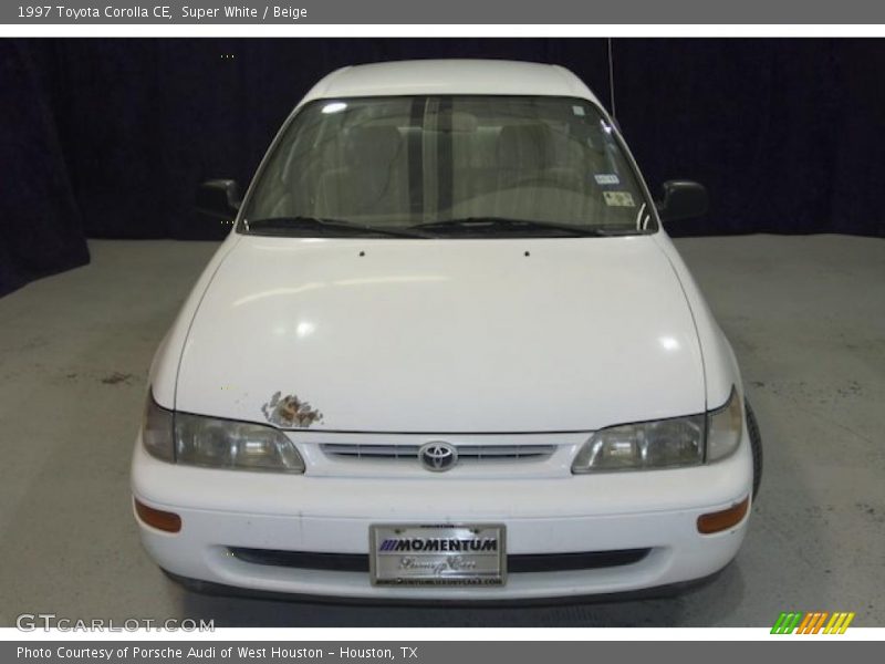 Super White / Beige 1997 Toyota Corolla CE