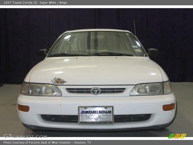 Super White / Beige 1997 Toyota Corolla CE