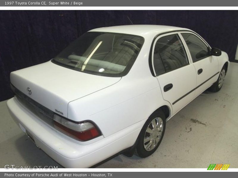 Super White / Beige 1997 Toyota Corolla CE