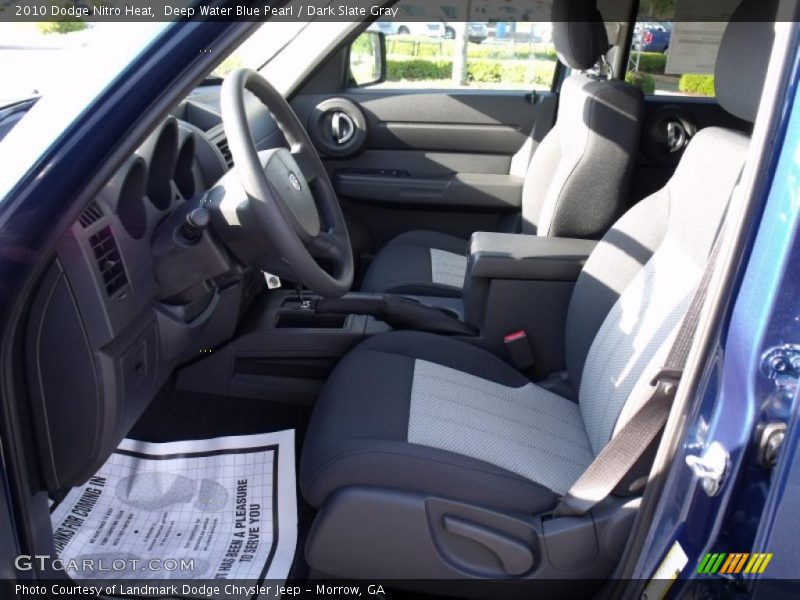 Deep Water Blue Pearl / Dark Slate Gray 2010 Dodge Nitro Heat