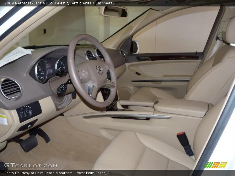 Arctic White / Cashmere 2009 Mercedes-Benz ML 550 4Matic