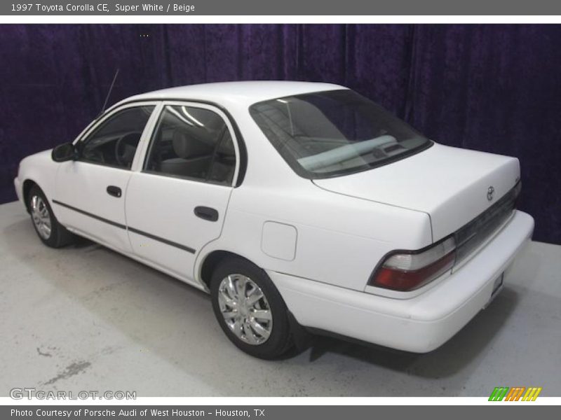 Super White / Beige 1997 Toyota Corolla CE