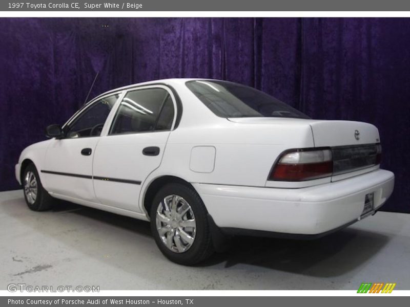 Super White / Beige 1997 Toyota Corolla CE