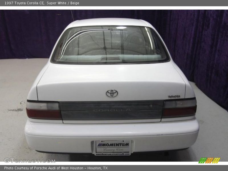 Super White / Beige 1997 Toyota Corolla CE
