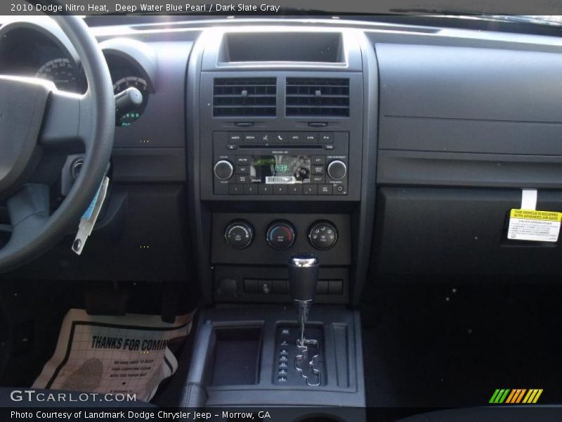 Deep Water Blue Pearl / Dark Slate Gray 2010 Dodge Nitro Heat