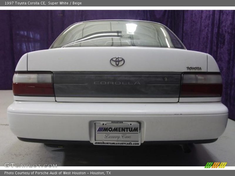 Super White / Beige 1997 Toyota Corolla CE