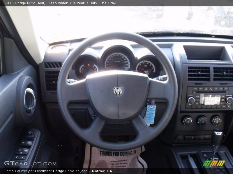 Deep Water Blue Pearl / Dark Slate Gray 2010 Dodge Nitro Heat