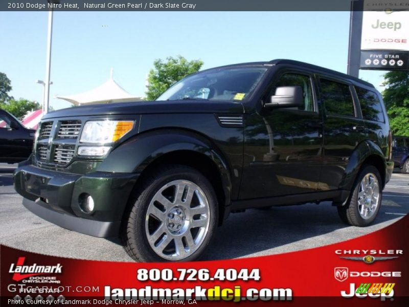 Natural Green Pearl / Dark Slate Gray 2010 Dodge Nitro Heat