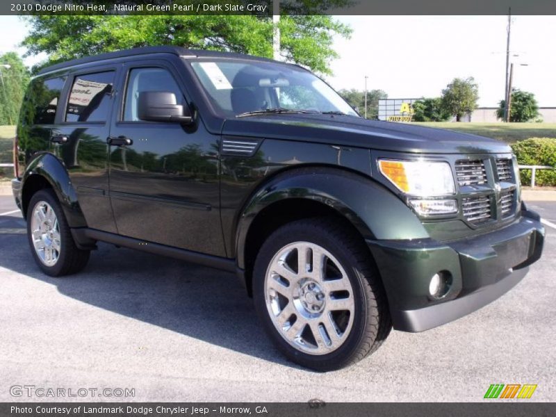 Natural Green Pearl / Dark Slate Gray 2010 Dodge Nitro Heat