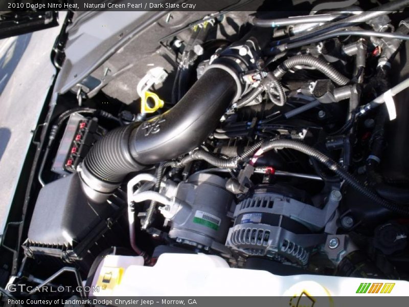 Natural Green Pearl / Dark Slate Gray 2010 Dodge Nitro Heat