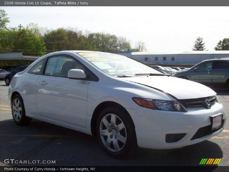Taffeta White / Ivory 2008 Honda Civic LX Coupe