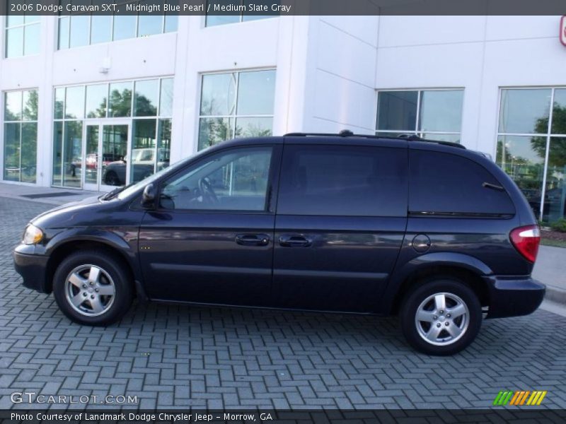 Midnight Blue Pearl / Medium Slate Gray 2006 Dodge Caravan SXT