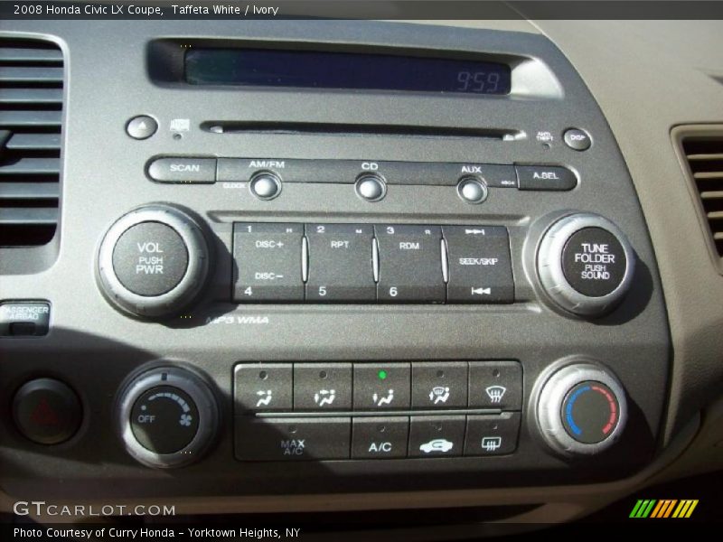 Taffeta White / Ivory 2008 Honda Civic LX Coupe