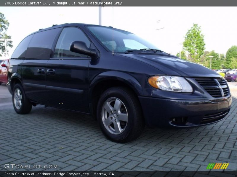 Midnight Blue Pearl / Medium Slate Gray 2006 Dodge Caravan SXT