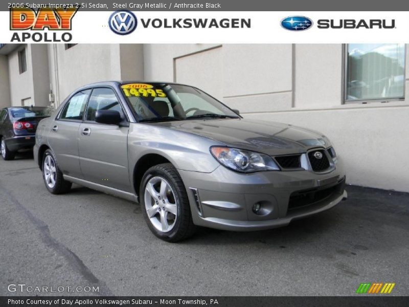 Steel Gray Metallic / Anthracite Black 2006 Subaru Impreza 2.5i Sedan