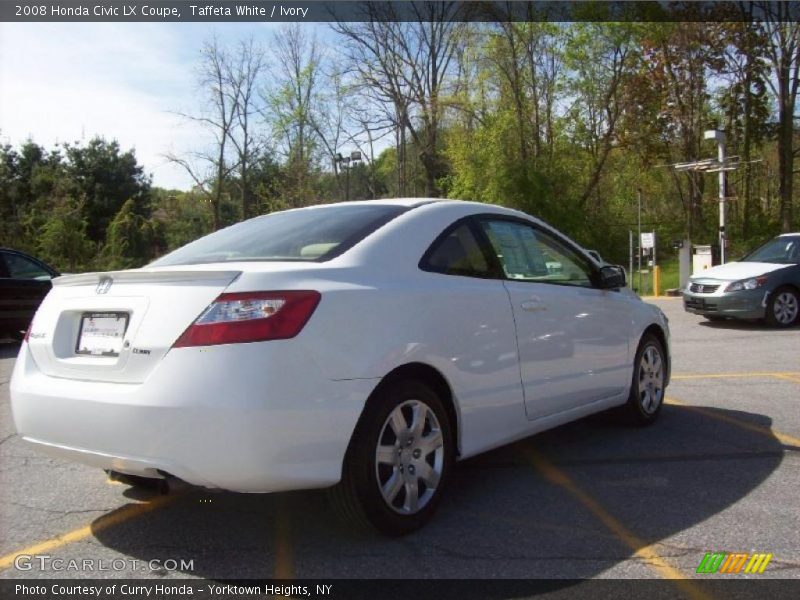 Taffeta White / Ivory 2008 Honda Civic LX Coupe