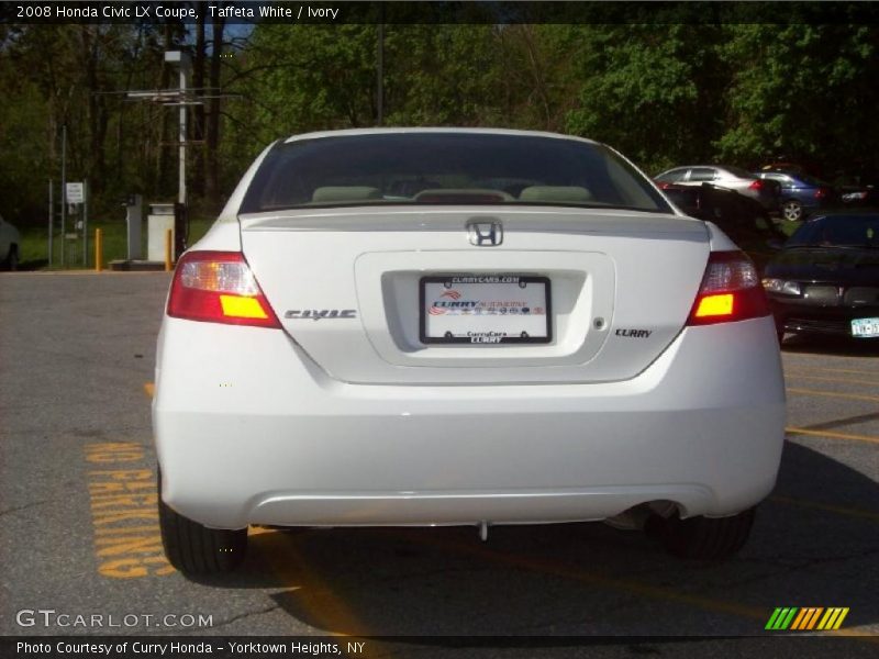 Taffeta White / Ivory 2008 Honda Civic LX Coupe