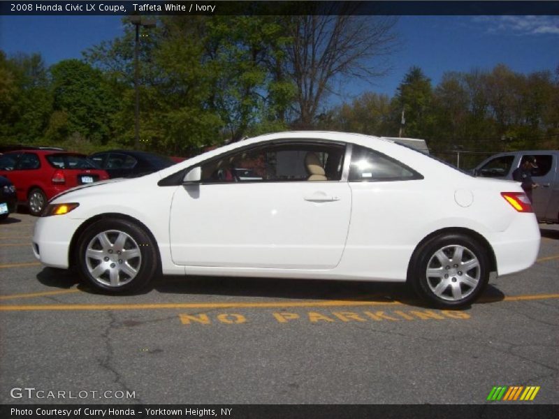 Taffeta White / Ivory 2008 Honda Civic LX Coupe