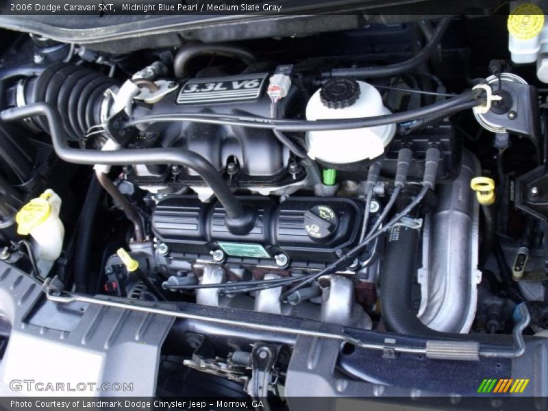 Midnight Blue Pearl / Medium Slate Gray 2006 Dodge Caravan SXT