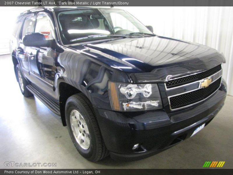 Dark Blue Metallic / Light Titanium/Ebony 2007 Chevrolet Tahoe LT 4x4