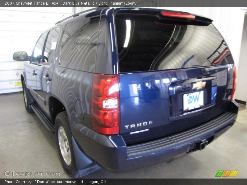 Dark Blue Metallic / Light Titanium/Ebony 2007 Chevrolet Tahoe LT 4x4
