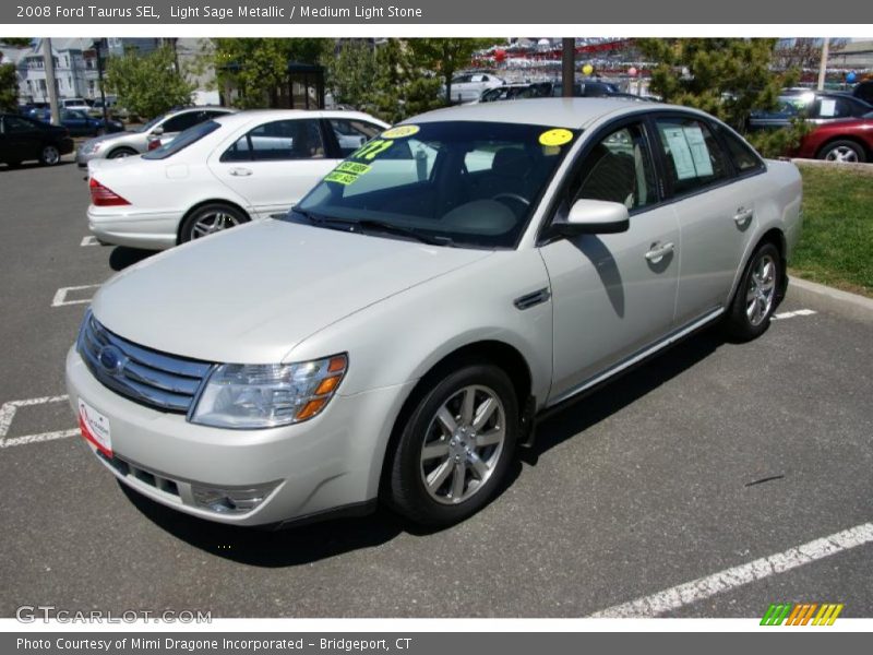 Light Sage Metallic / Medium Light Stone 2008 Ford Taurus SEL