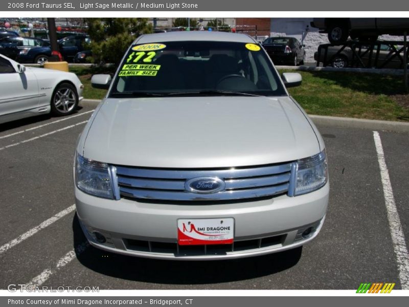 Light Sage Metallic / Medium Light Stone 2008 Ford Taurus SEL