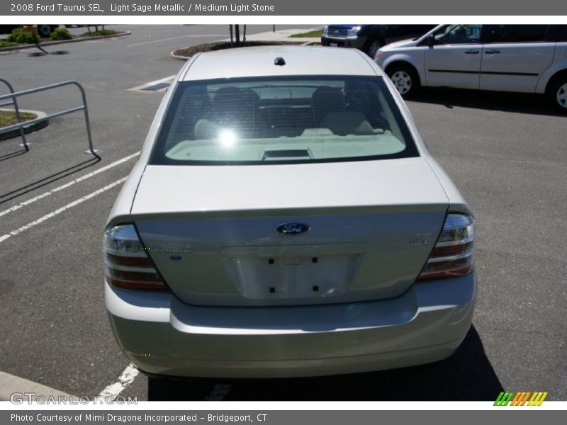 Light Sage Metallic / Medium Light Stone 2008 Ford Taurus SEL