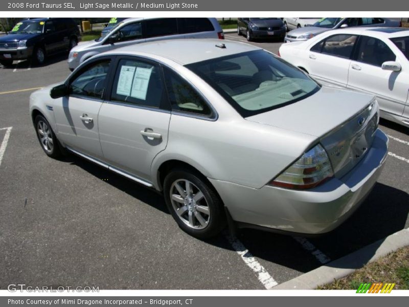 Light Sage Metallic / Medium Light Stone 2008 Ford Taurus SEL