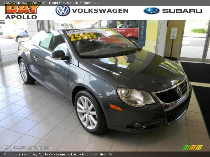 Island Grey Metallic / Titan Black 2007 Volkswagen Eos 2.0T