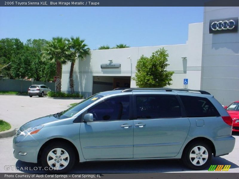 Blue Mirage Metallic / Taupe 2006 Toyota Sienna XLE
