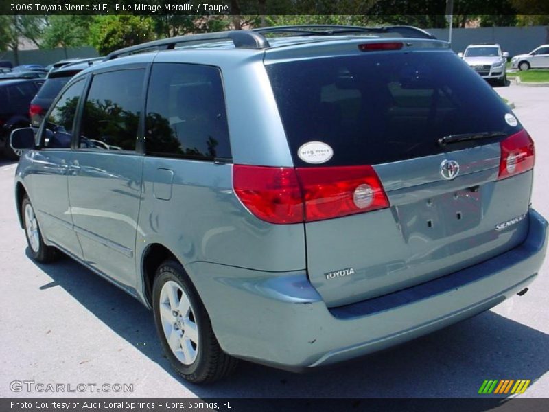 Blue Mirage Metallic / Taupe 2006 Toyota Sienna XLE