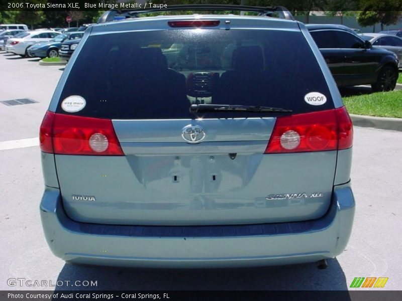 Blue Mirage Metallic / Taupe 2006 Toyota Sienna XLE