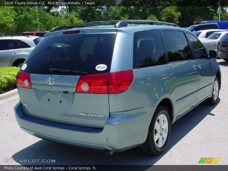 Blue Mirage Metallic / Taupe 2006 Toyota Sienna XLE