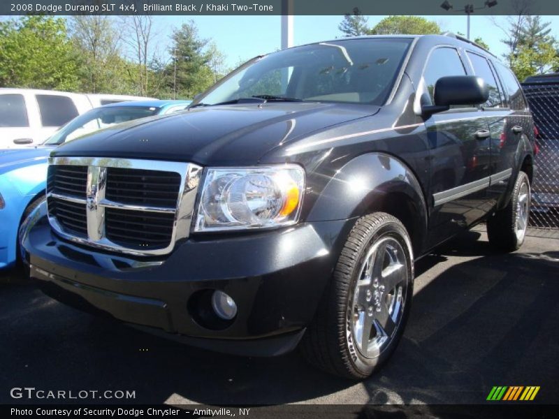 Brilliant Black / Khaki Two-Tone 2008 Dodge Durango SLT 4x4
