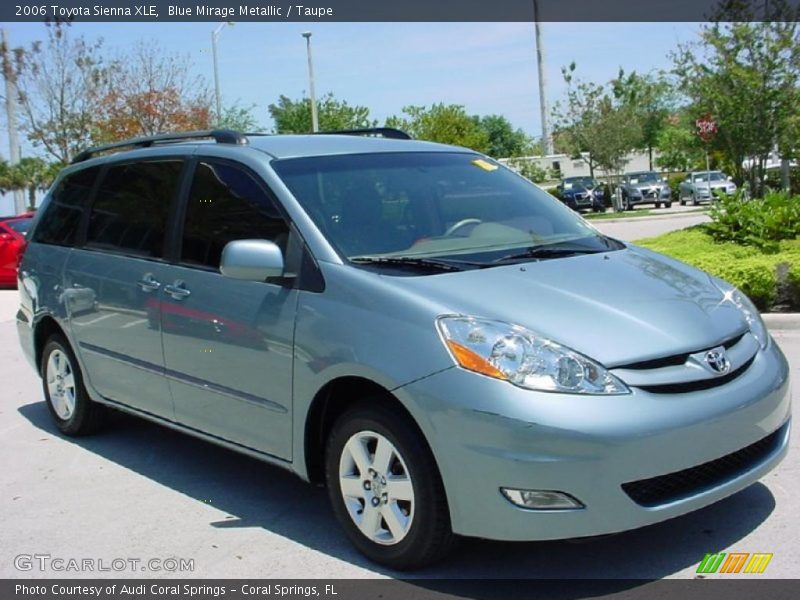 Blue Mirage Metallic / Taupe 2006 Toyota Sienna XLE