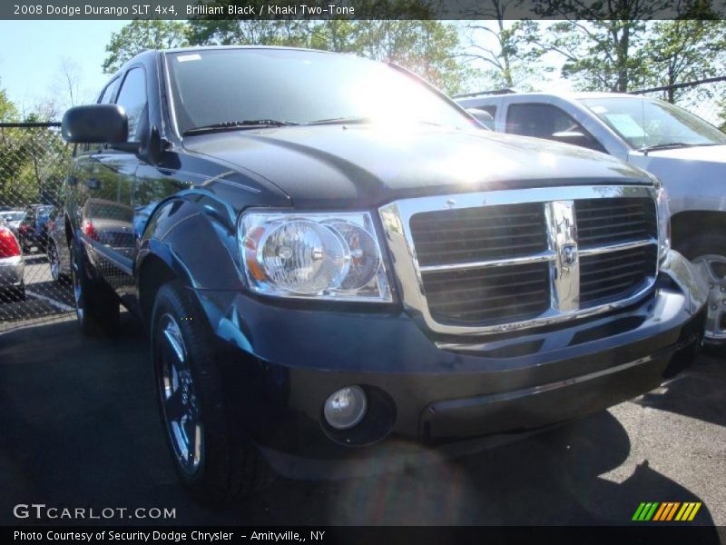Brilliant Black / Khaki Two-Tone 2008 Dodge Durango SLT 4x4