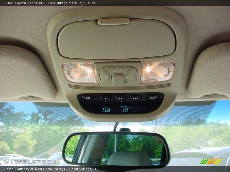 Blue Mirage Metallic / Taupe 2006 Toyota Sienna XLE