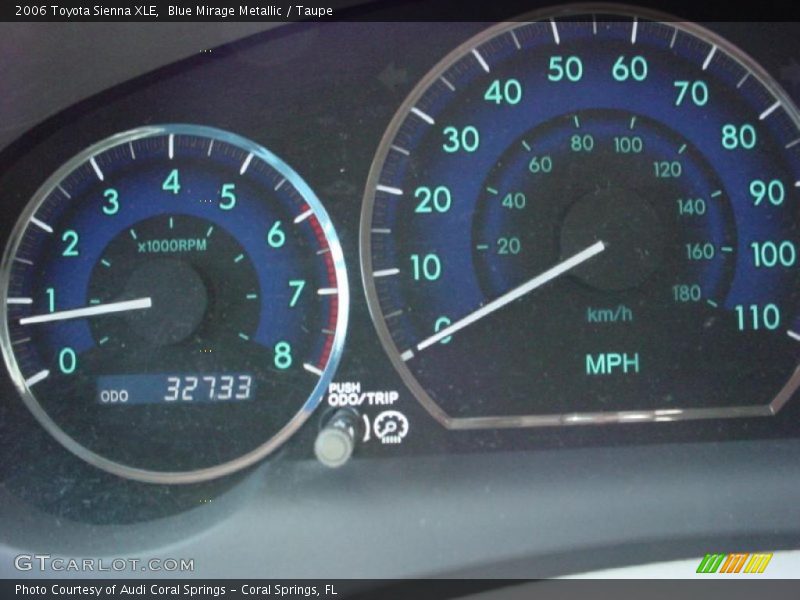 Blue Mirage Metallic / Taupe 2006 Toyota Sienna XLE