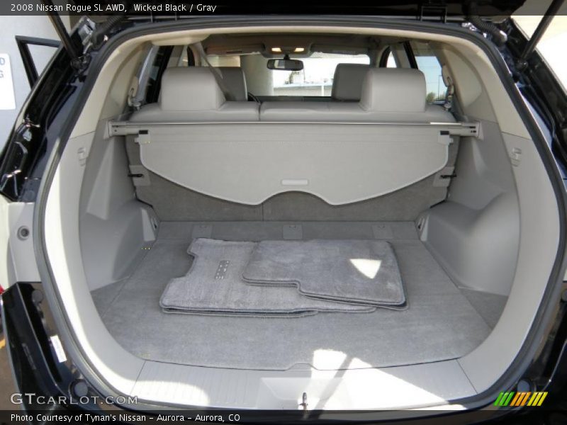 Wicked Black / Gray 2008 Nissan Rogue SL AWD