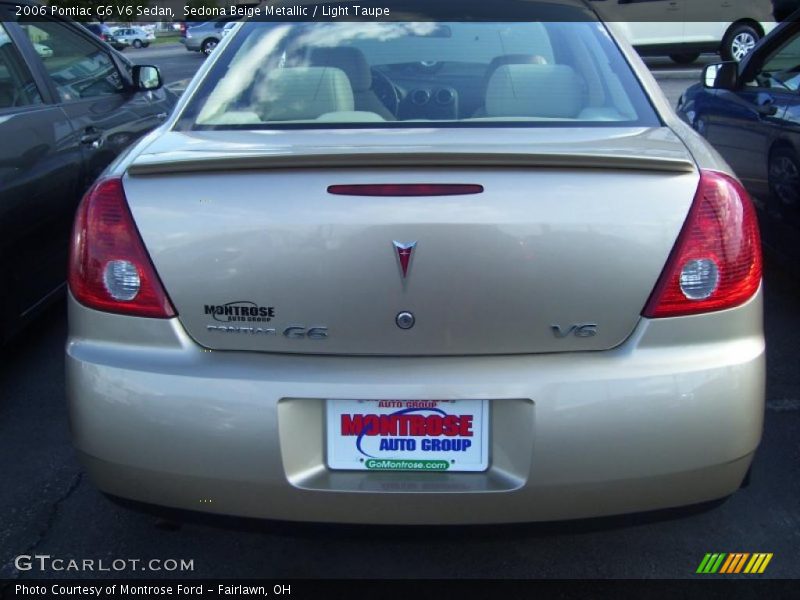 Sedona Beige Metallic / Light Taupe 2006 Pontiac G6 V6 Sedan