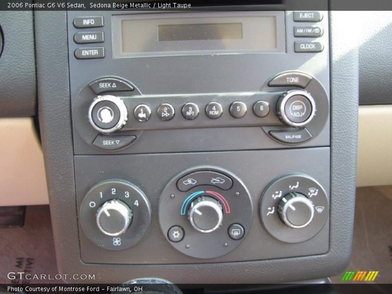 Sedona Beige Metallic / Light Taupe 2006 Pontiac G6 V6 Sedan