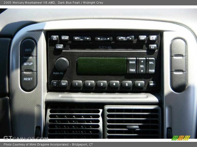 Dark Blue Pearl / Midnight Grey 2005 Mercury Mountaineer V8 AWD