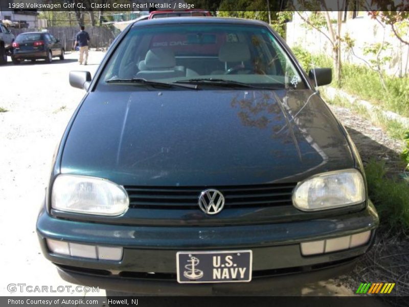 Classic Green Pearl Metallic / Beige 1998 Volkswagen Golf GL
