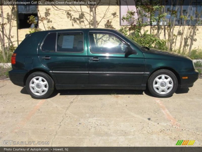 Classic Green Pearl Metallic / Beige 1998 Volkswagen Golf GL