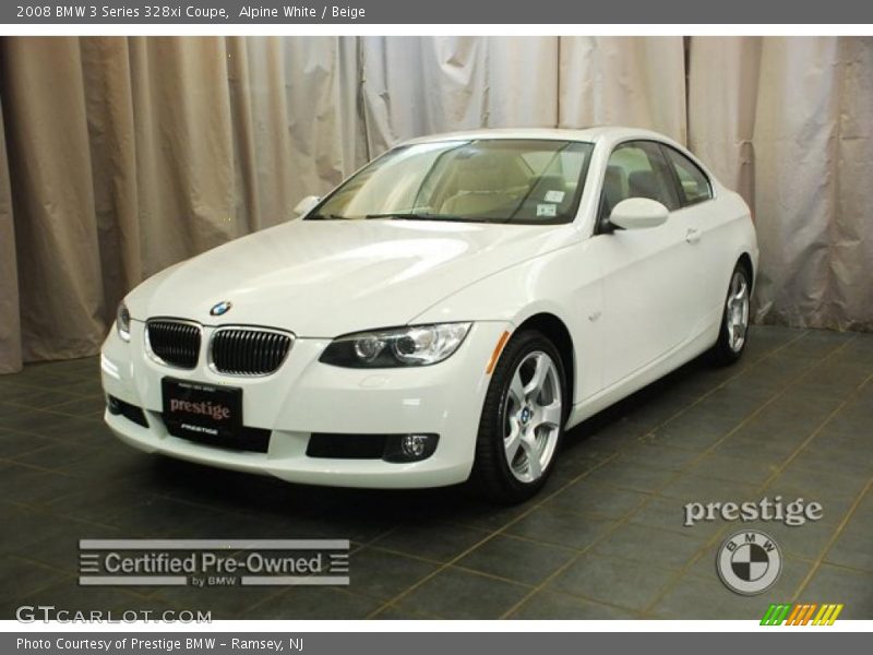 Alpine White / Beige 2008 BMW 3 Series 328xi Coupe