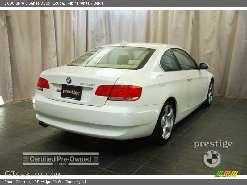 Alpine White / Beige 2008 BMW 3 Series 328xi Coupe