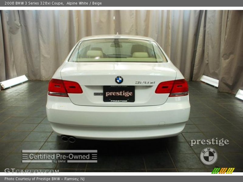 Alpine White / Beige 2008 BMW 3 Series 328xi Coupe