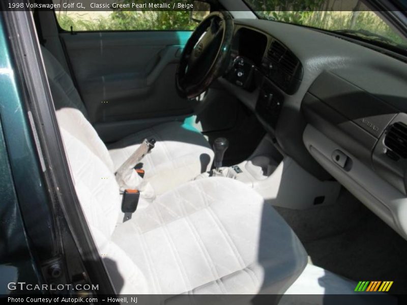 Classic Green Pearl Metallic / Beige 1998 Volkswagen Golf GL